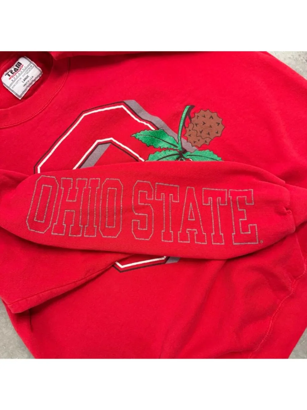 Vintage 90's Ohio State Buckeyes Crewneck Sweater L